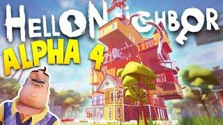 HELLO NEIGHBOR ALPHA 4 IS HERE EXPLORING THE NEW HOUSE AND SECRETS  Hello Neighbour Gameplay