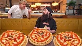 TRYING TO BEAT THE SLICE RECORD AT GORDON RAMSAYS BOTTOMLESS PIZZA RESTAURANT  BeardMeatsFood