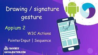 perform drawing  signature gestures in Android using Appium2  W3C Actions