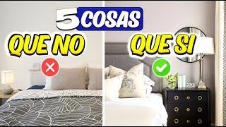 5 COSAS que SI y 5 COSAS que NO en el DORMITORIO  DORMITORIO DE LUJO