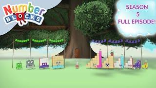 @Numberblocks- Steps Versus Squares 🟦  Shapes  Season 5 Full Episode 22  Learn to Count
