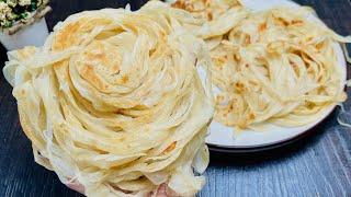 Its easier than it looks කඩේ රසටම හරියටම ලේයර්ස් පරාටා හදමු Layered Paratha Recipe  Parotta