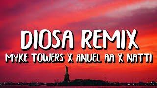 Myke Towers ft. Anuel AA Natti Natasha - Diosa REMIX LetraLyrics