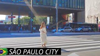  City of São Paulo Brazil【4KUHD】Most Famous Avenue in São Paulo Streets and Avenues