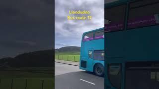 Llandudno bus route 12 spotted at Colwyn Rd north shore beachfront Llandudno #bus #llandudno #wales