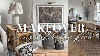 EXTREME DINING & LIVING ROOM MAKEOVER  Decorate with me 2024  New Year Refresh