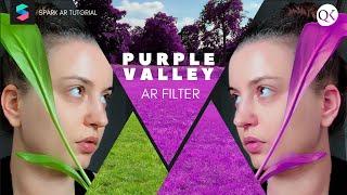 How to Create a PinkPurple Valley in Spark AR with LUTs filter without oily grain and pixel