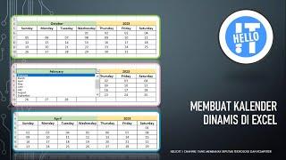 Membuat Kalender Dinamis di Excel