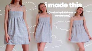 Sewing a dress from scratch *babydoll dress*