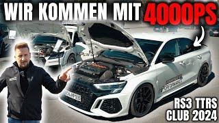 GRÖSSTES 5 ZYLINDER Treffen der WELT  Wir kommen mit 4000PS Audi RS3 TTRS Club Nürburgring 2024