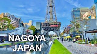 4K NAGOYA JAPAN - Nagoya TV Tower and Shopping Street Walking Tour  名古屋の散歩2021