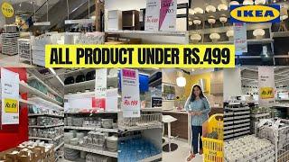 IKEA Challange All Products under Rs.499  Ikea Shopping  Home Decoration Ideas  Shopping Vlog