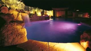 Phoenix Swimming Pool Builder  Your Pool at Night   Call Us 602 532-3800