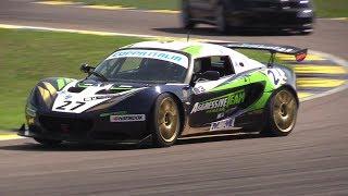 Lotus Elise Cup PB-R race car - FAST action driving to the limit on board & loud sound