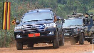 Gen Museveni at the mass graves to honor fallen freedom fighters in Gomba on Heroes day June 9 2024