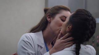 Jules and Mika kiss in the elevator  21x02 Greys Anatomy