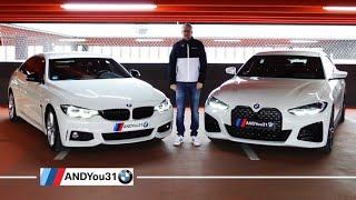 BMW 4er Gran Coupé Vergleich F36 Bj. 2019 und G26 Bj. 2023 Designcheck  Designvergleich Alpinweiß