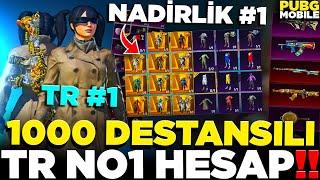 TR NO1 ÜNVANINI ALDIM  TÜRKİYENİN EN NADİR HESABI HAYAL GİBİ TR NO1 HESAP  PUBG MOBİLE