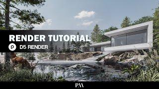 LEARN WITH ME D5 RENDER TUTORIAL - Exterior scene 11