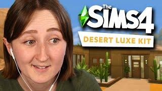 i built a house using ONLY the desert luxe kit in the sims