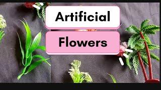 Artificial Plastic Flowers different parts #artificialflower #grass #viral