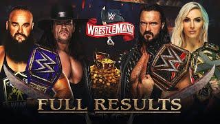 Full WWE Wrestlemania 36 Results