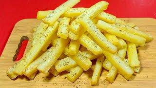 طرز تهیه چیپس رستورانتی بریان شده  How to Make Crispy French Fries