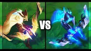 High Noon Ashe vs PROJECT Ashe Legendary Skins Comparison League of Legends