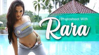 Photoshoot with RARA RAISA  Model imut cantik yang manggemaskan