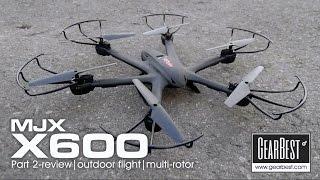 MJX X600 hexacopter - PART 2 outdoor flight