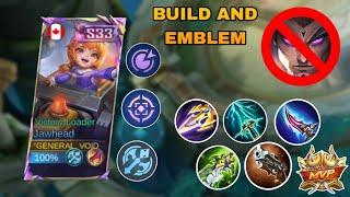 JAWHEAD BEST EXP LANE BUILD?  JAWHEAD GAMEPLAY MLBB 2024