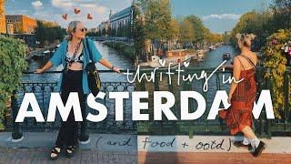 thrift with me in AMSTERDAM  thrifting eating & exploring...