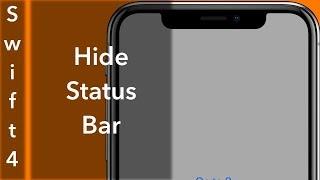 Hide Status Bar Swift 4 + Xcode 9.0