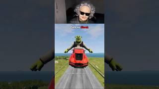 Cars vs Shrek  BeamNG.Drive  #short #beamngdrive