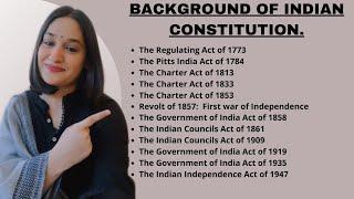 HISTORICAL BACKGROUND OF INDIAN CONSTITUTION.  INDIAN POLITY- BY M. LAXMIKANTH 