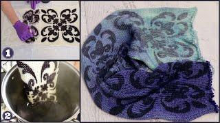 Dyepot Weekly #420 - Dip Dyeing a Stenciled Sock Blank Plus Dyeing a Guar Gum Gradient??