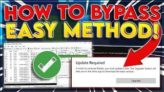 EASY How To Bypass The UPDATE REQUIRED Message  Roblox Byfron Anti-Cheat  *NEW TUTORIAL*