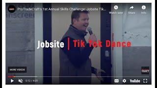 ProTradeCrafts 1st Annual Skills Challenge Jobsite TikTok Dancing