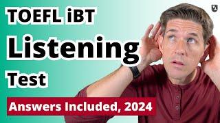 TOEFL iBT Listening Practice Test With Answers 2024