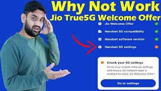 Jio Welcome Offer Not Work Handset 5G Setting  Jio True5G Welcome Offer Setting Details 