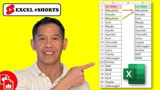Extract Unique Values from List - Excel #Shorts