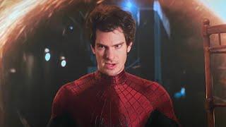MJ and Ned meet variants of Spider-Man Andrew Garfield and Toby Maguire Spider-Man No Way Home