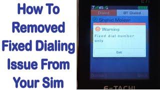How to Resolved Fixed Call Dialling Issue  Fix Dial number ko kiasay khatam karen  #simsolution
