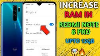 Increase RAM in Redmi Note 8 Pro upto 12GB  How to add 12gb ram in Redmi Note 8 Pro  New update