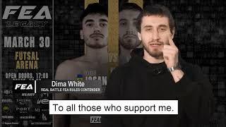 Dima White To all those who support me. If you dont want to miss my fight with Vasile Josan.