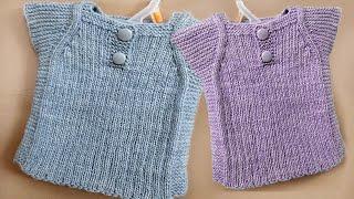 1 से 2 साल के बच्चे की बनियान बुनाई Baby Vest Knitting For 1-2 Years Old