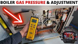 HVAC Boiler Gas Pressure & Gas Pressure Adjustment Using A Manometer Fieldpiece SDMN5 Manometer