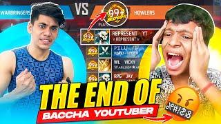 RIP Baccha️I Broke 99 StreakOf Baccha YoutuberHe Left Free fire 