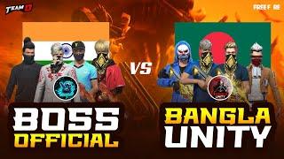 Boss Official Vs Bangla Unity  Bangla Unity clashed with Boss The Brand  Garena FreeFire