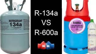 r134a vs r600a which is better and its operating pressures In freezing refrigeration and AA.